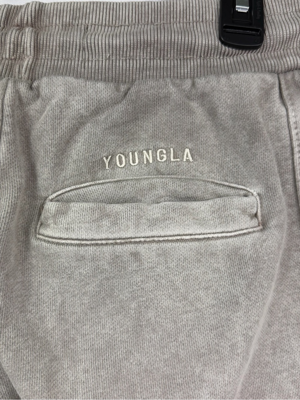 YoungLa 205 Light Brown/Grey Washed Heavyweight Gym Sweatpant Joggers Men Size M - Picture 6 of 10